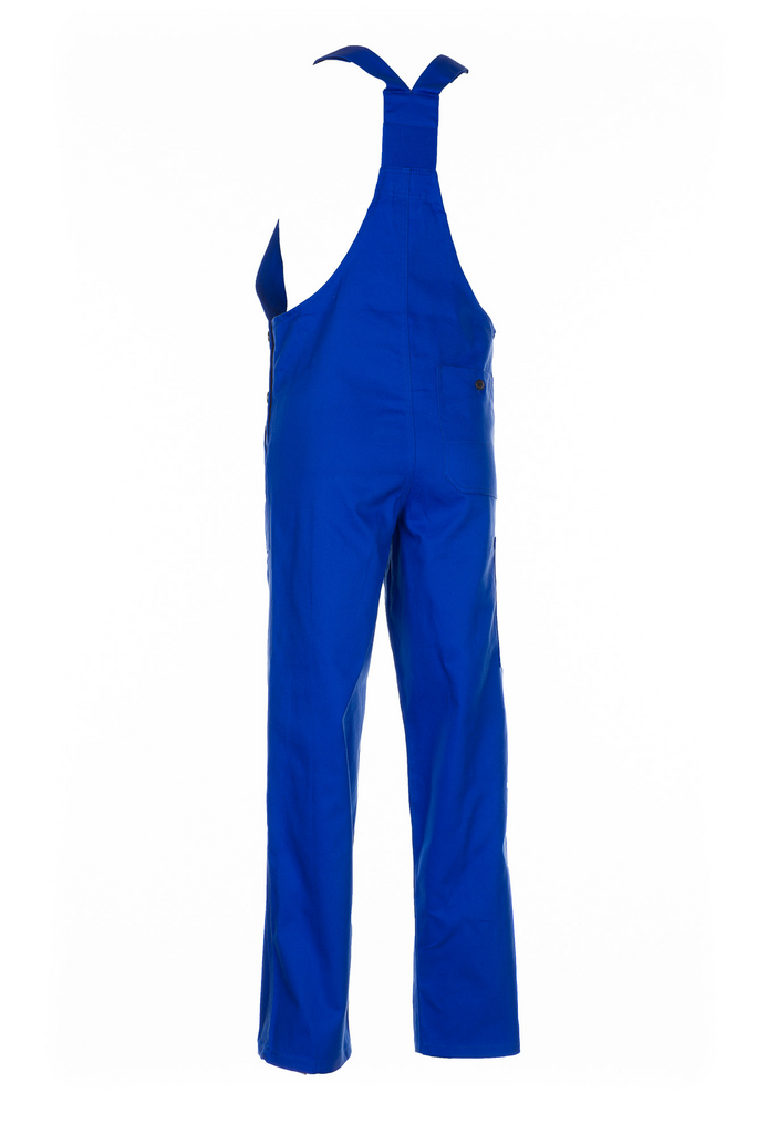Gesamt blaues Overall, Wasserdichtes Material, Brusttasche vorne, Träger-Overall, Vollständige Hosenlänge