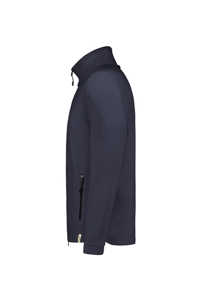 jacke, fleece, anpassbarer kragen, reissverschluss, langarm