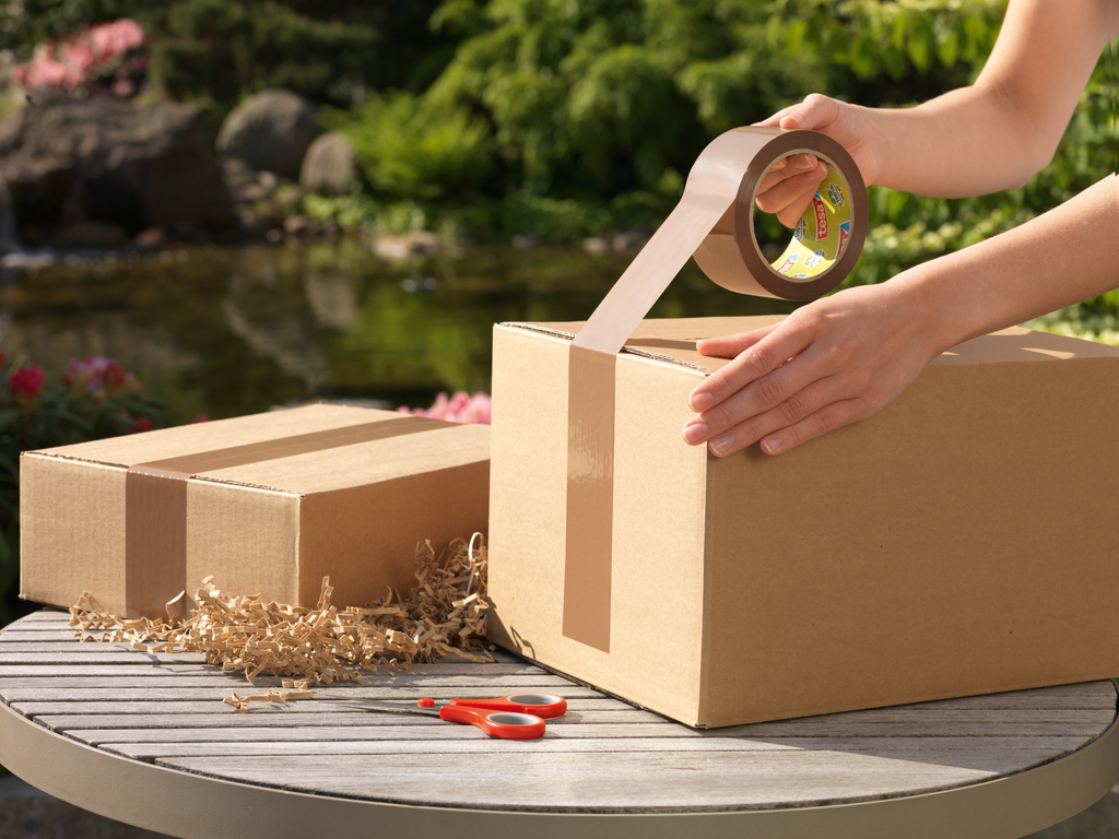 Innenarchitektur, Kiste, Karton, Person