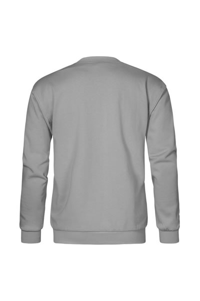 Sweatshirt, Lange Ärmel, Rundhals, Uni, Grau