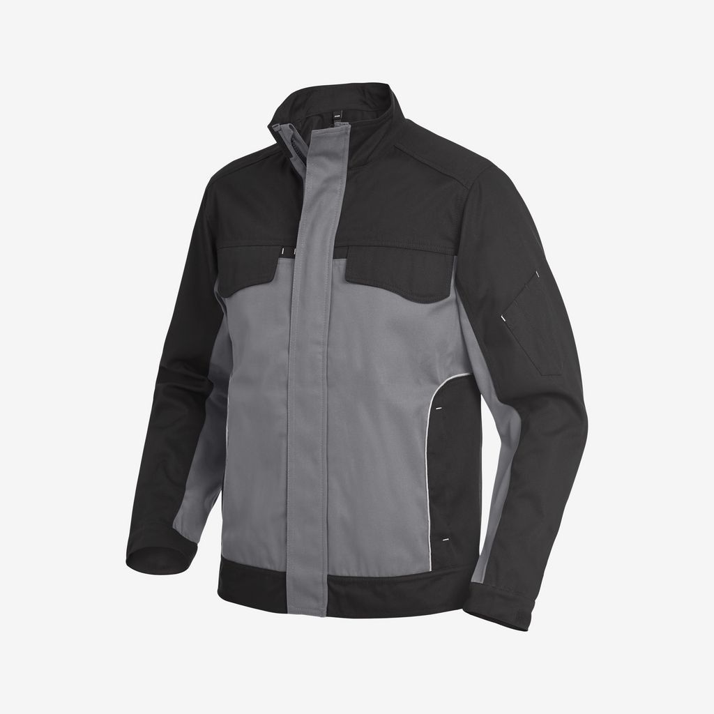 jacke, softshell, grau, zwei farben, taschen