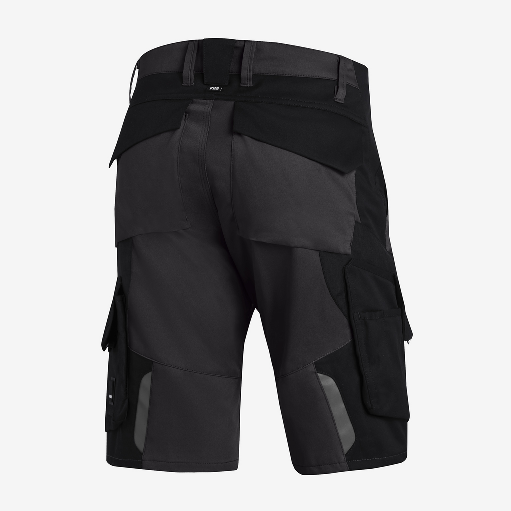 Kurze Hose, Cargo-Hose, Nadelkanten, Gürtelreiter, Kunstfaser