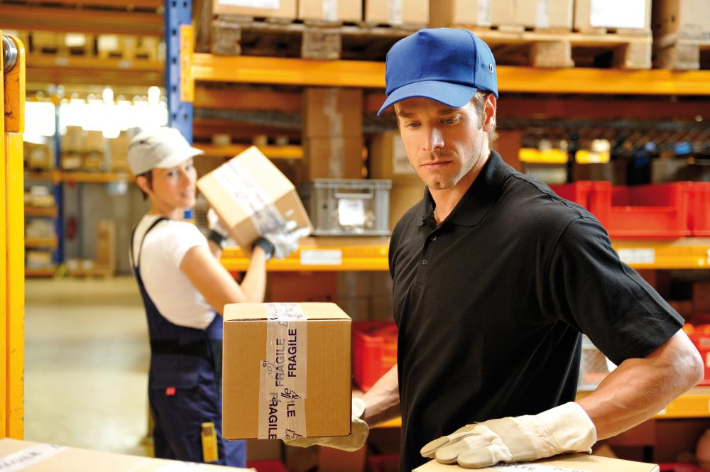 Arbeitshandschuhe, Paket, Karton, Lager, Arbeitskleidung