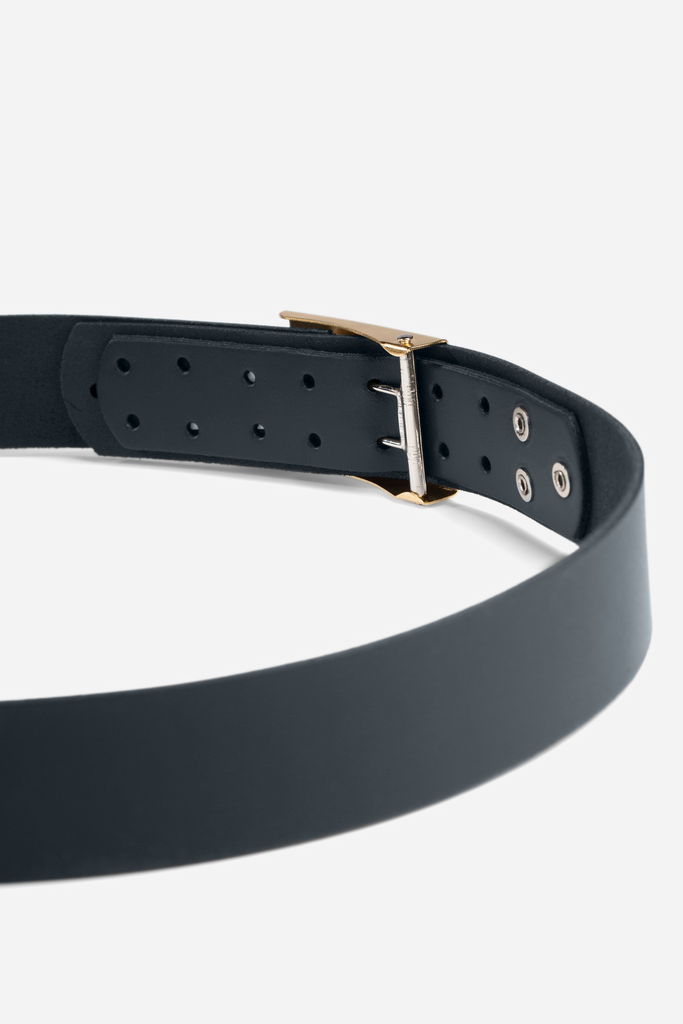 Gürtel, Navy, Leder, Schnalle, verstellbar