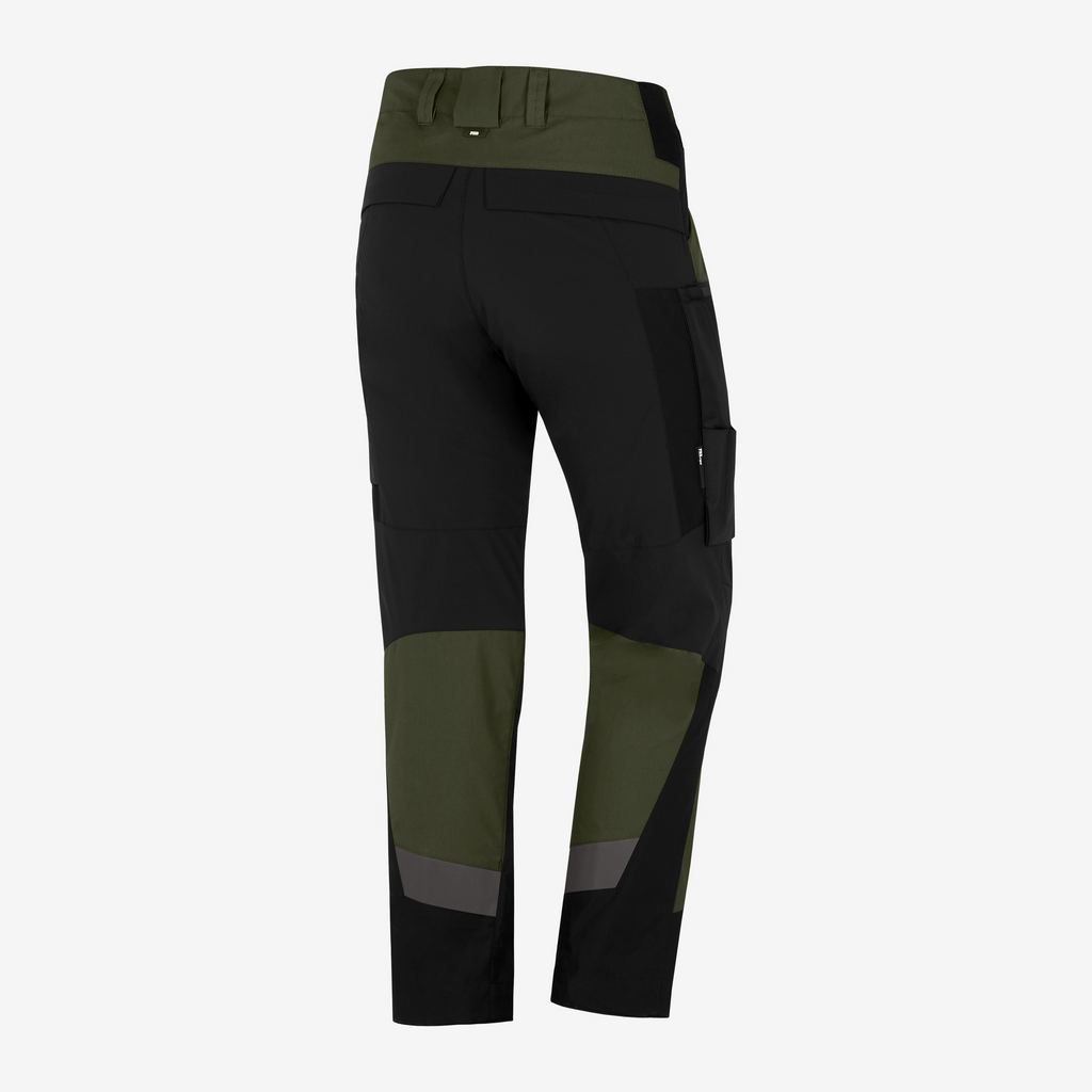 Cargo pants, Color block, Olivgrün, Schwarz, Knie-Taschen