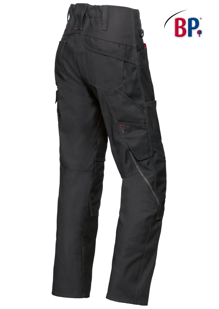 hose, workwear, Cargo-Taschen, Gummizug, schwarz