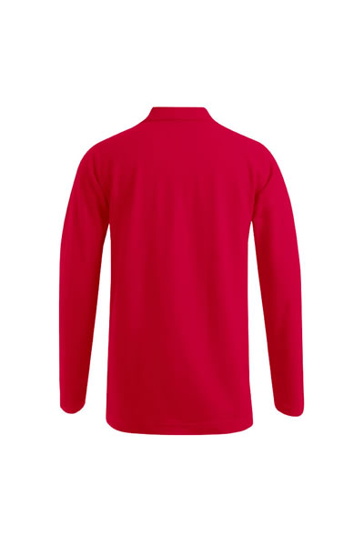 Langer Arm, Rot, Polohemd, Kragen, Unifarben