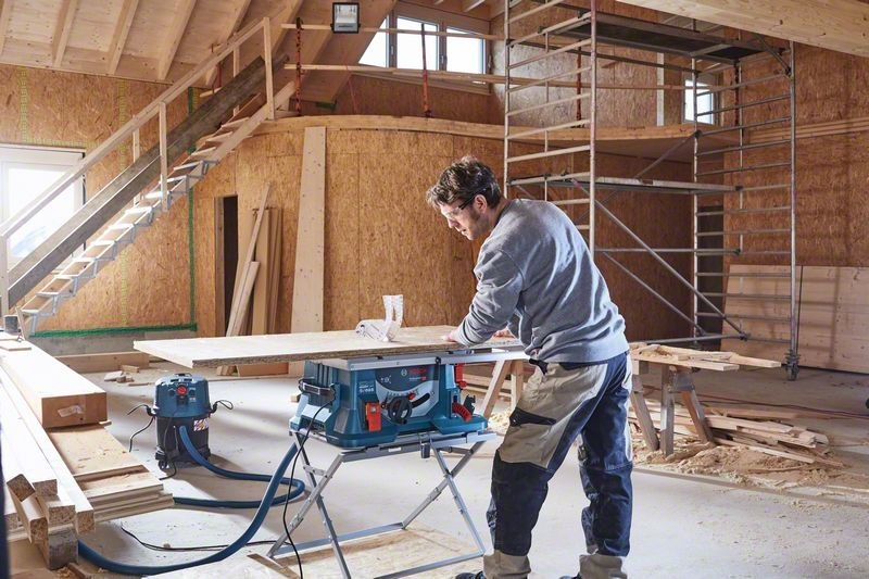 Holzwerkstatt, Frästisch, Stromanschluss, Baustelle, Holzverarbeitung