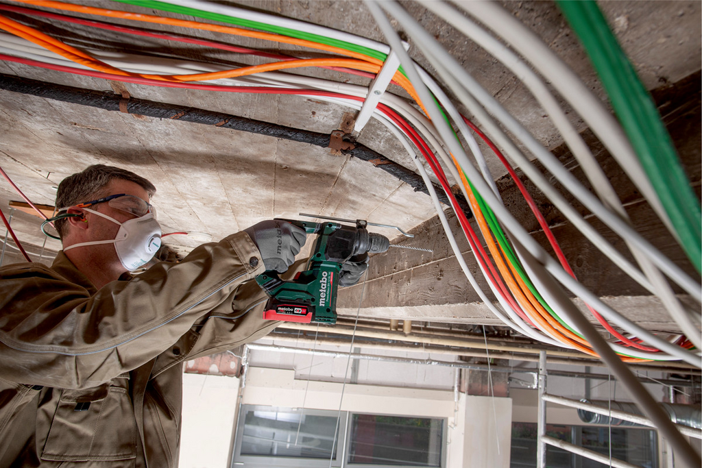 Arbeitshebel, Elektrowerkzeug, Kabelverlegung, Gewerke, Bauarbeiten