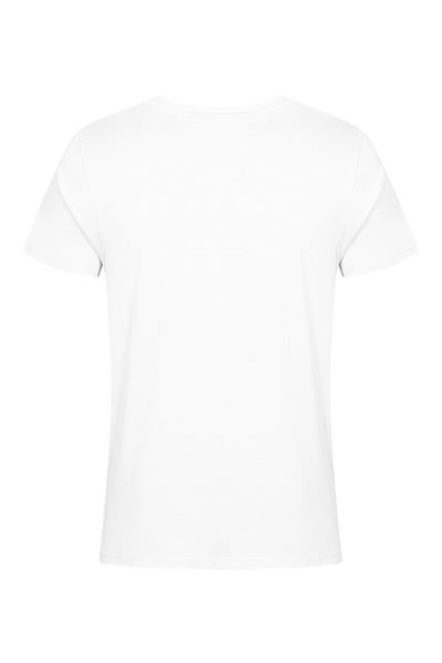 T-Shirt, White, Rundhals, Kurzarm, Uni