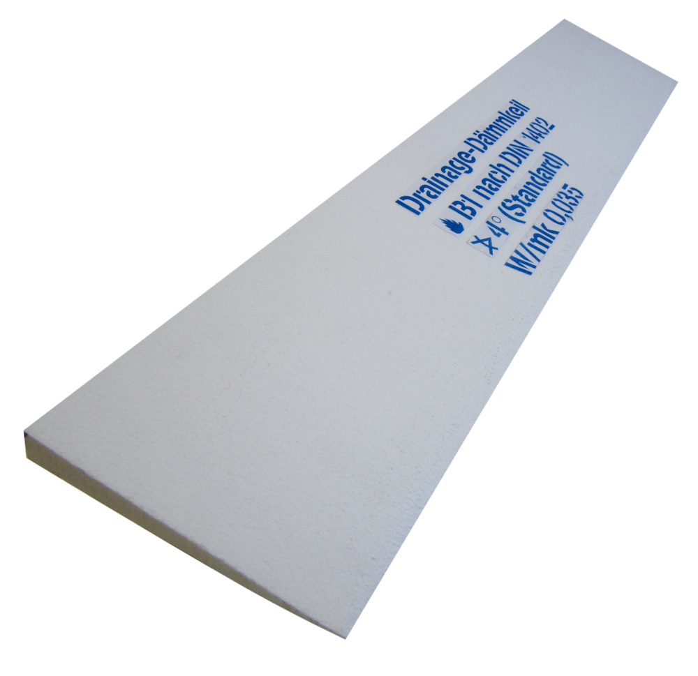 Format Drainage-Dämmkeil 1000x370x5/31mm