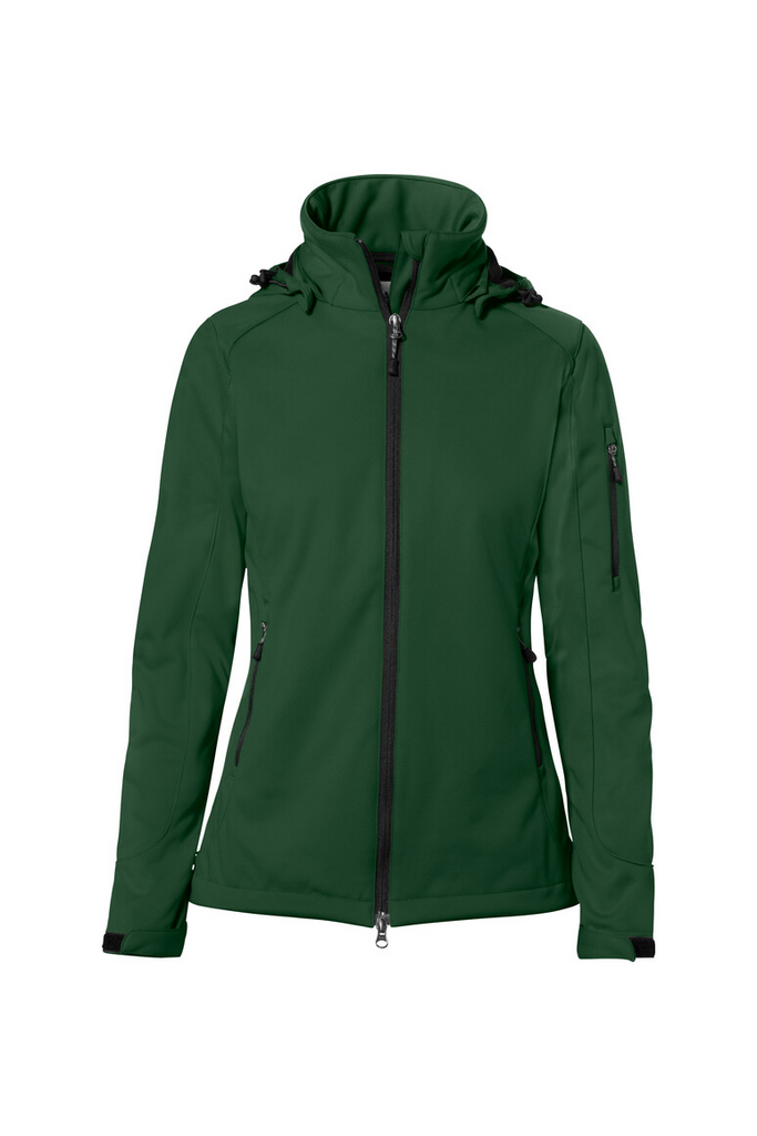 jacke, softshell, grün, Frontreißverschluss, Taschen