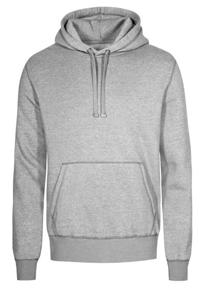 Hoodie, Pullover, Kapuze, Grau, Tasche