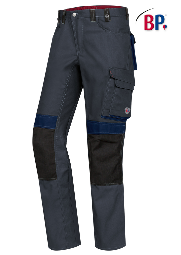 Arbeitshose, Cargo-Hose, Kniepolster, Träger-/Klettverschluss, Nylon/Robuste Baumwolle