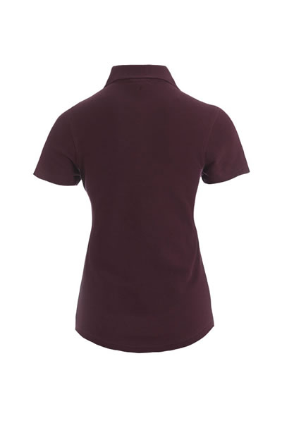 Polo, Polohemd, Kurzarm, Kragen, unifarben maroon