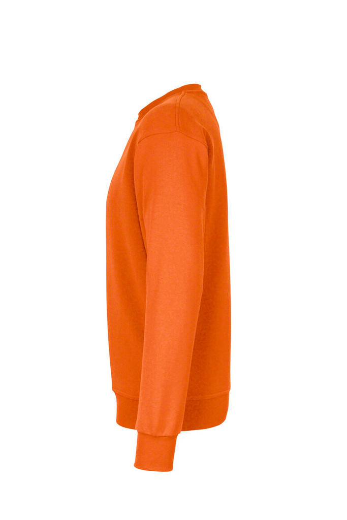 Sweatshirt, Crewneck, Long sleeve, Orange, Pullover