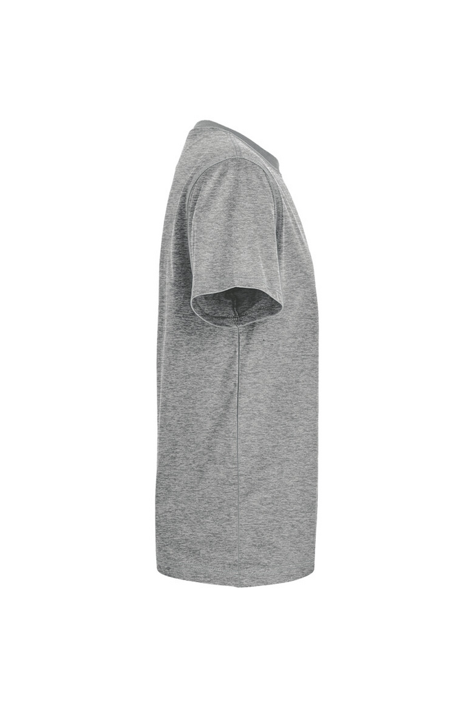 T-Shirt, Grau, Kurzarm, Jersey, Einfarbig