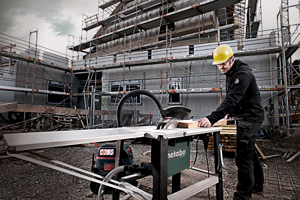 construction, Säge, Holzbearbeitung, Arbeiter, Gerüst