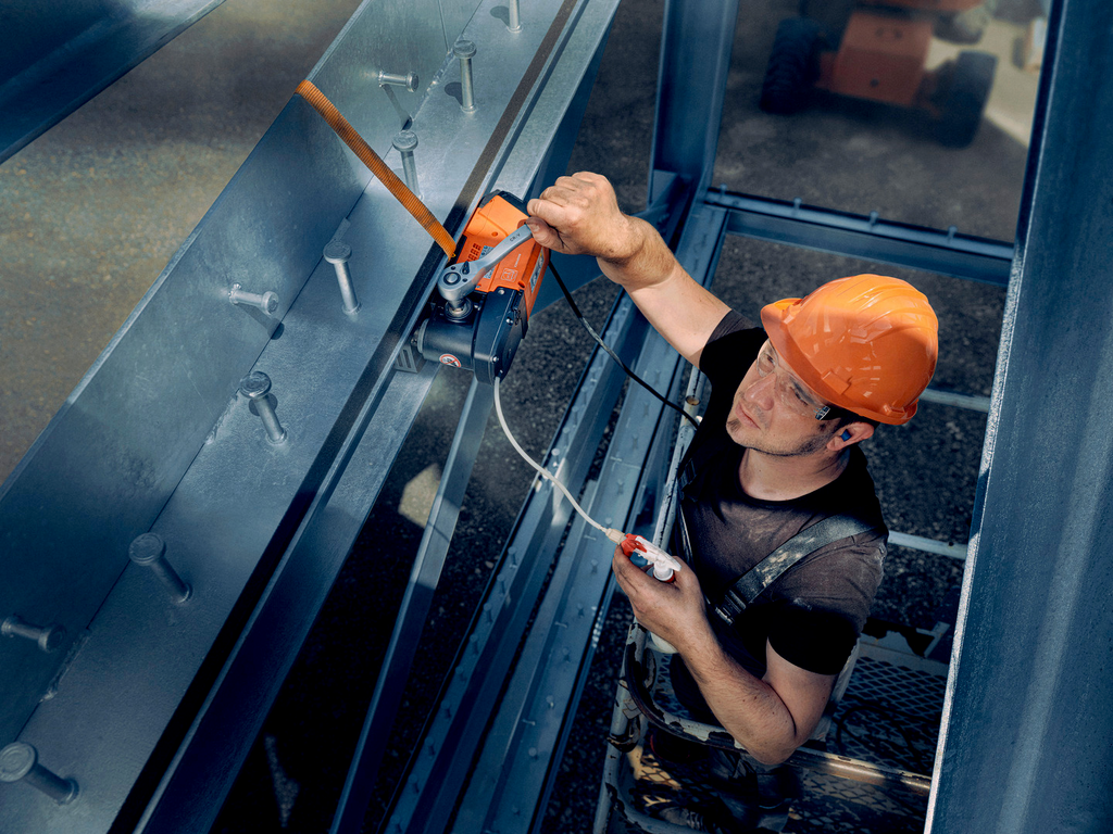 Sicherheitshalbschuh, Arbeitshelm, Bauindustrie, Industriell, orange