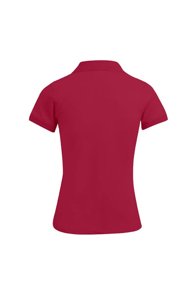 Polohemd, kurzarmig, rot, Kragen, kein Aufdruck