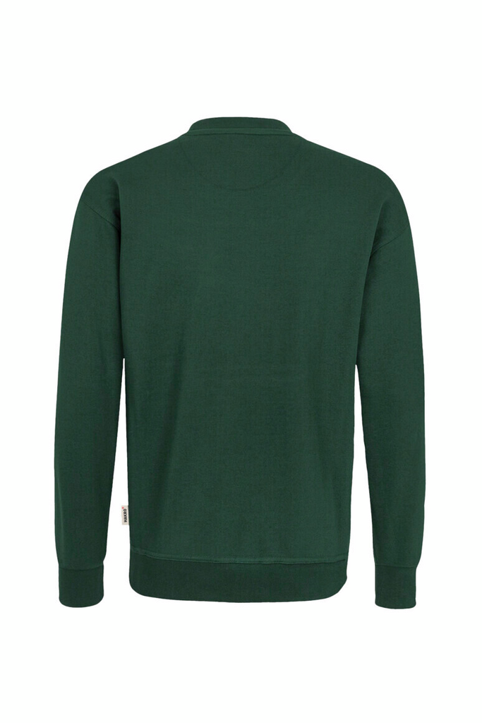  Sweatshirt, Rundhalsausschnitt, Langarm, Grün, Rückansicht