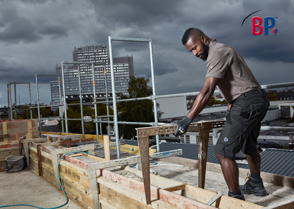 Konstruktion, Arbeitsstätte, Metallrahmen, Gerüst, Handschuhe