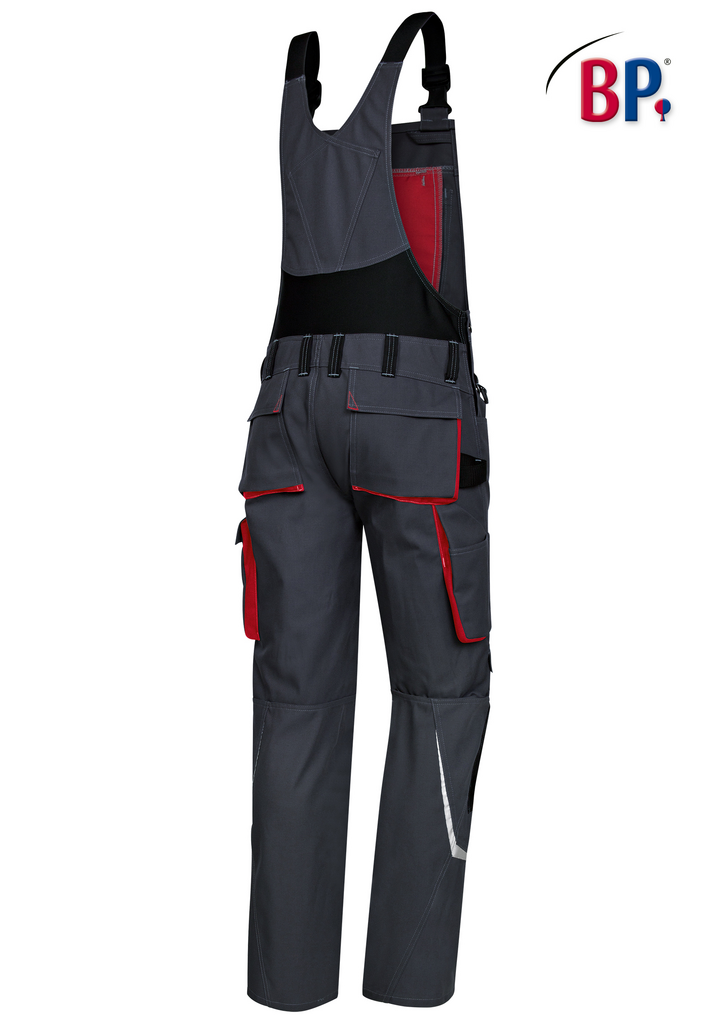 overall-suspender-pants, workwear, cargo-pants, tool-pockets, red-trim