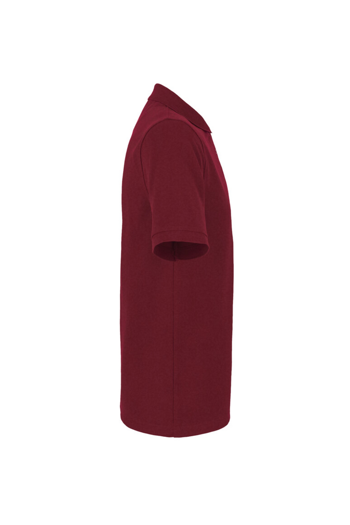 Polo-Shirt, Short-Sleeve, Körperlänge, Kragen, Burgunderrot