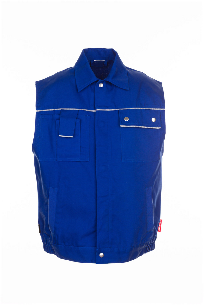 weste, Arbeitsweste, Reißverschluss, Knopfleiste, Seitentaschen