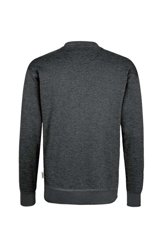 Sweatshirt, Rückseite, Langarm, Dunkelgrau, Rippbündchen