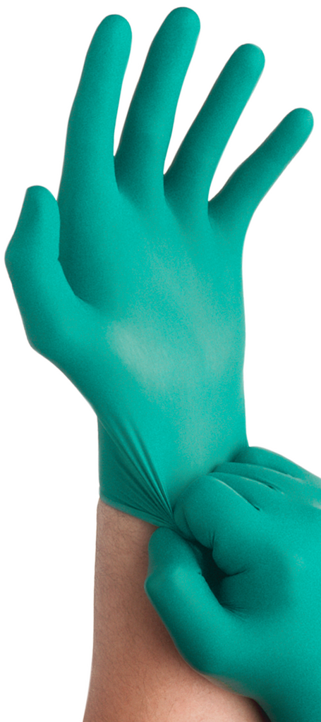 Schutzhandschuh, Gummi-Handschuh, Einweg-Handschuh, Grün, Operativer Handschuh