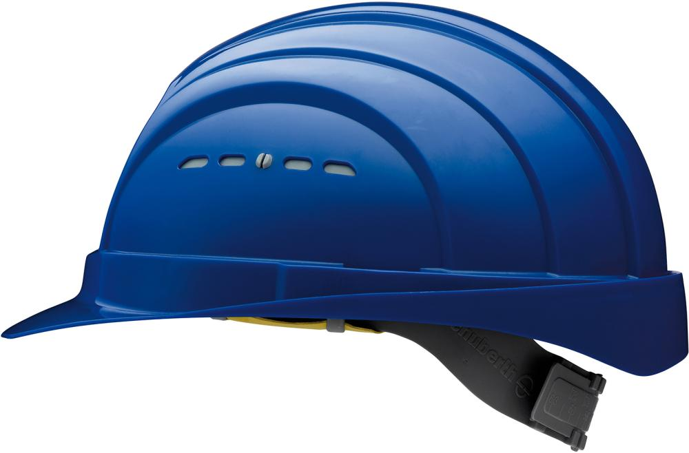 Hard hat, Kopfschutz, blauer Helm, Sicherheitsausrüstung, verstellbares Band