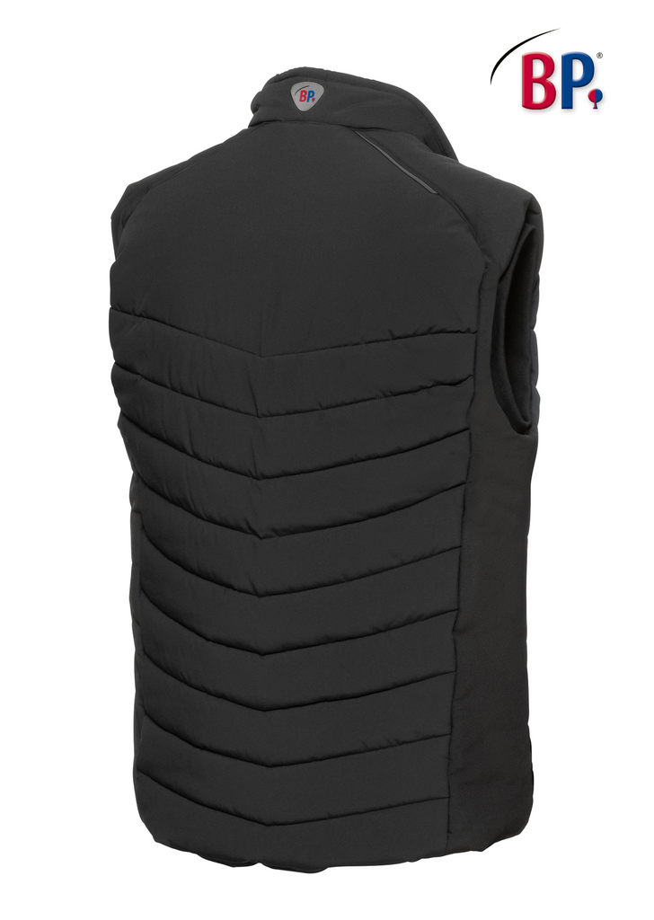 Damenweste, Pufferweste, Gepolstert, Ohne Ärmel, Schwarz
