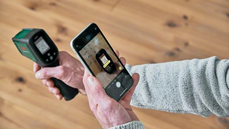 Infrarotthermometer, Thermometer, Handheld, Smartphone-scanner, Digitale Messung