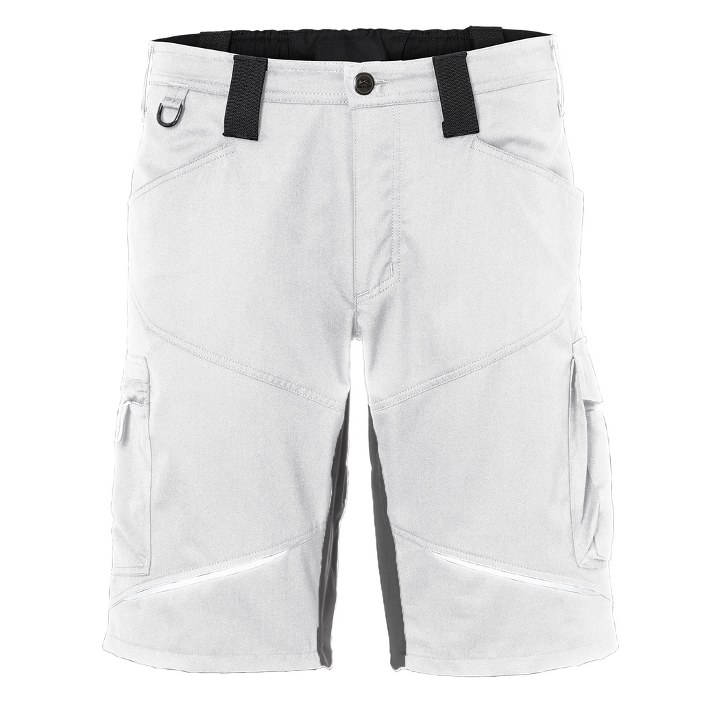 Cargo-Horts, hellgrau, Taschen, Gürtel Schlaufen, Knie-Länge