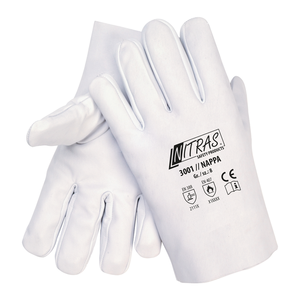 Schutzhandschuh, Lederschutzhandschuh, weiß, Handschutz, Arbeitshandschuh