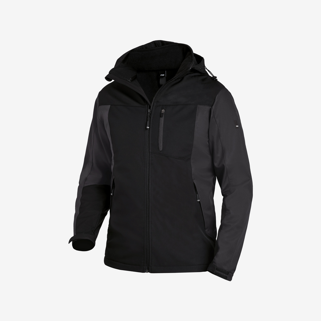 Jacke, Softshell, Herren, Reißverschluss, Kapuzen