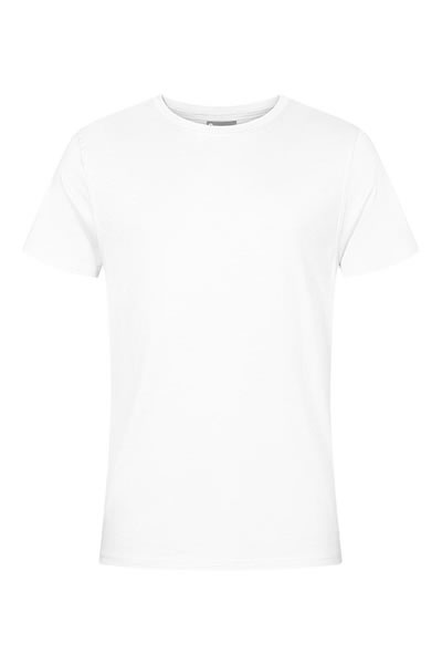 T-Shirt, Weiß, Rundhals, Kurzärmlig, Einfarbig