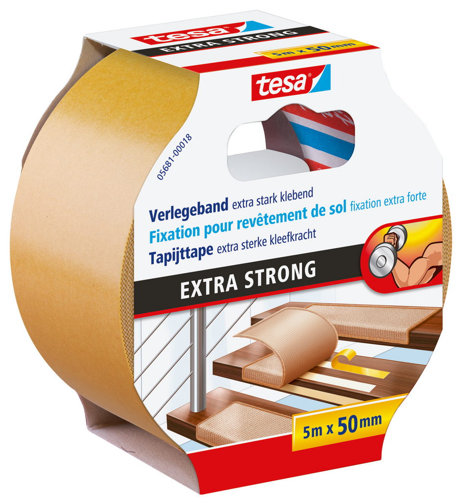 Tesa Verlegeband, extra stark klebend 5m:50mm