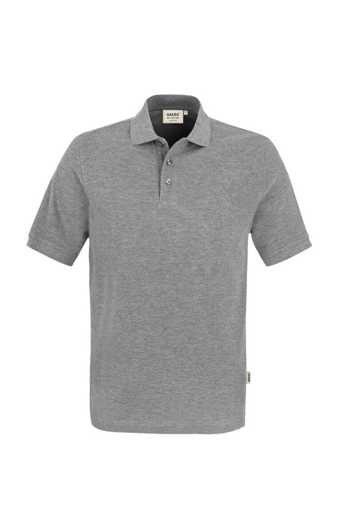 Polo-Shirt, Grau, Kurze Ärmel, Piqué, Baumwolle