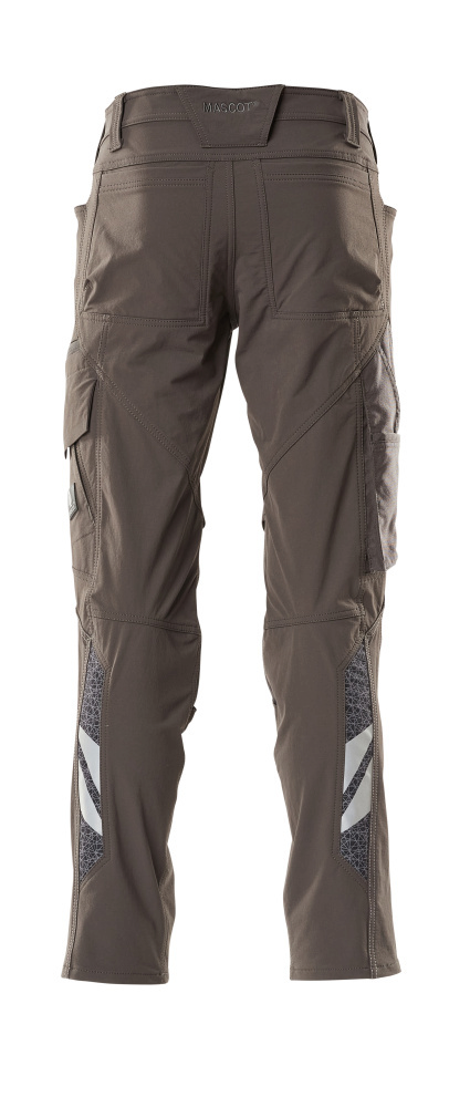 Hose, Arbeitshose, Kniepatches, Cargo, Reflektor