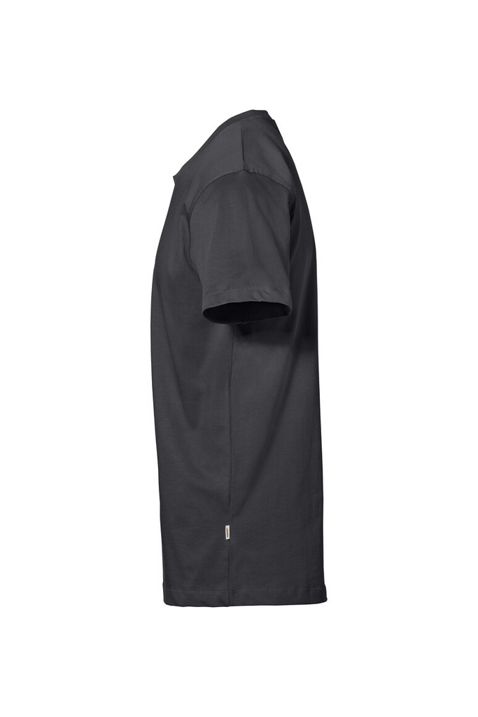 T-Shirt, Kurzarm, Rundhals, Uni, Dunkelgrau