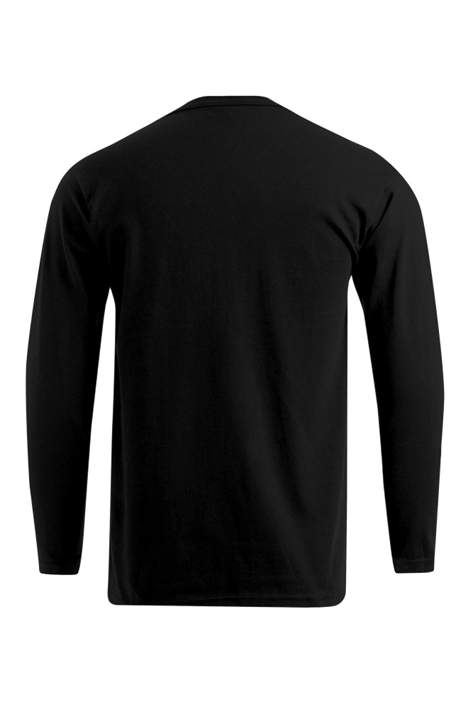 Langarmshirt, schwarz, Rundhalsausschnitt, T-Shirt, Basics