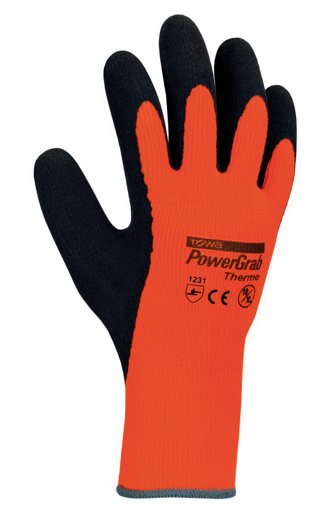 Gutex Handschuh, Arbeitshandschuh, Nitril, Farbe Orange, Griffschutz, Arbeitshandschuh, Schutzhandschuh, Gummihandschuh, Orangene Handschuhe, Thermohandschuh