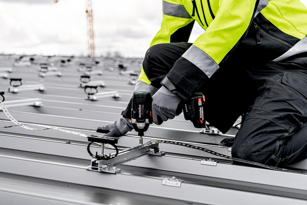 Steckschrauber, Dauerwerkzeug, Solaranlage, Montage, Schlagwerkzeug