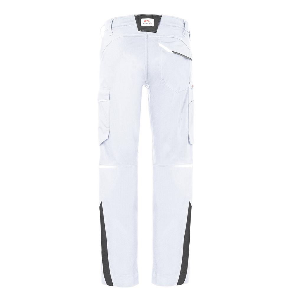 Cargohosen, Hellblau, Mehrere Taschen, Stoffpaneele, Rückenaufnäher