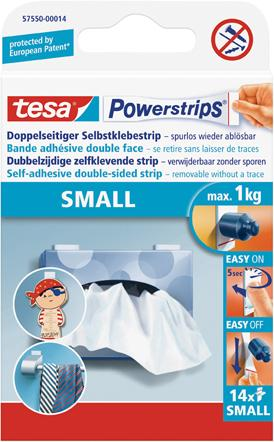 Tesa Powerstrips Small Packung mit 14 Strips
