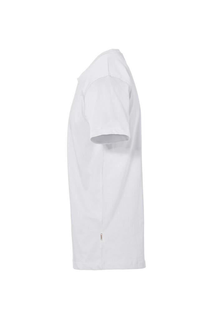 T-Shirt, Kurzarm, Weiß, Baumwolle, seitliche Naht