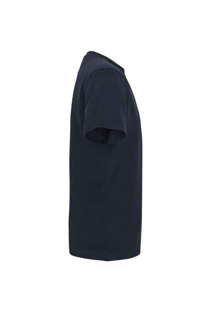 T‑shirt, Kurzarm, Baumwolle, Navy, einfarbig