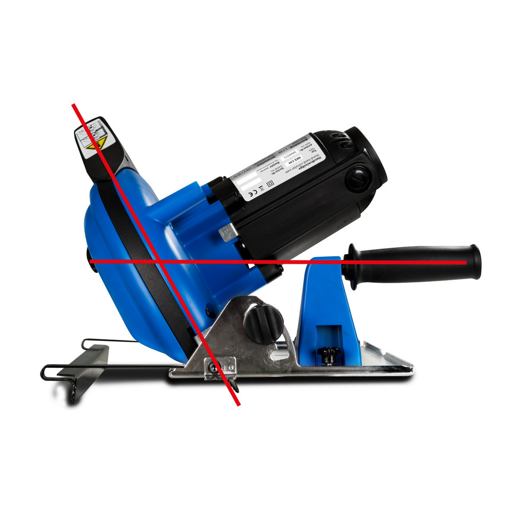 Kreissäge, Handkreissäge, Blau, Metallgrundplatte, Griff, Spapler, Kombinationsgerät, Gehäuseblau, Schwarz, Spannhebel